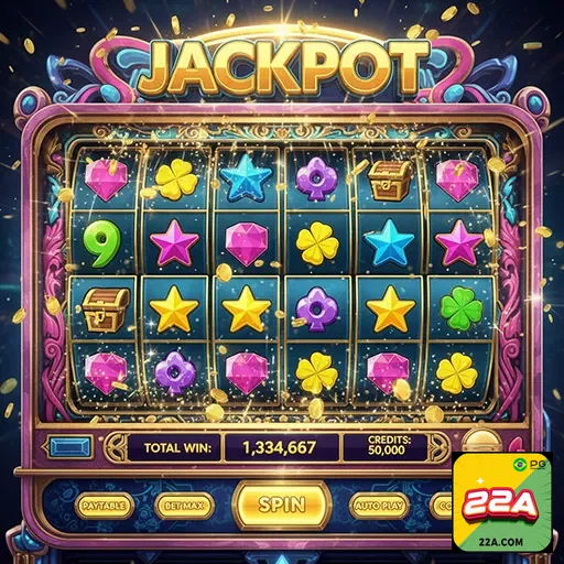 Tela de jogo de slots mobile-friendly na 22a