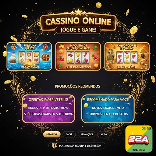 Jogadores em mesas de jogos ao vivo na 22a Casino Online Brasil